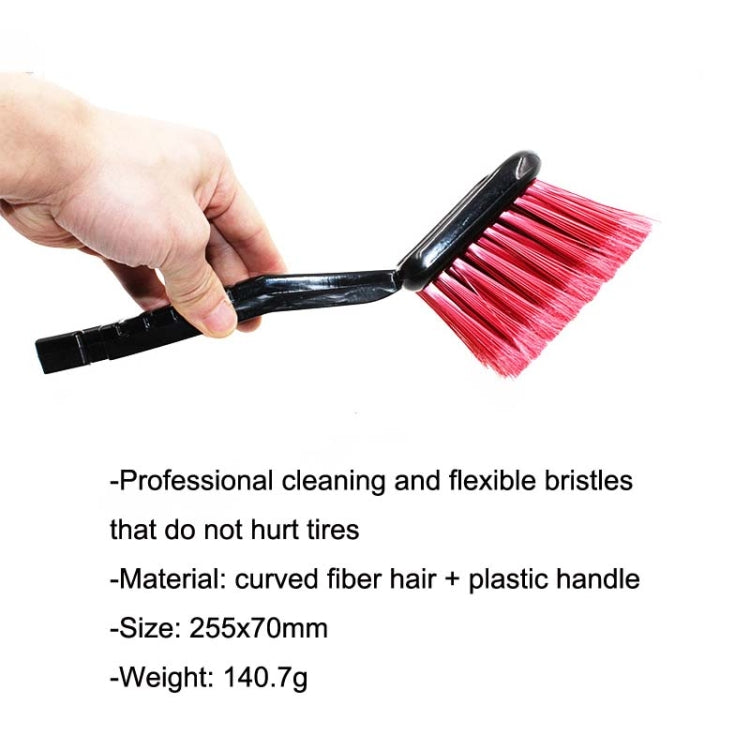 W-0272 Multifunctional Long Hair Cleaning Soft Car Tire Brush, W-0272