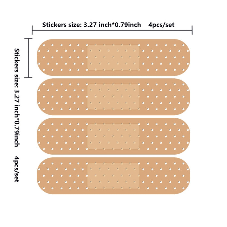 5sets Laptop Car Scratch Repair Band-Aid PVC Sticker, Band-Aid Sticker