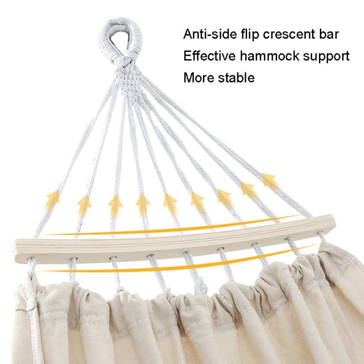 KLY829 Camping Indoor Hammock Outdoor Swing, Style:, Classic Single Beige, Classic Single Gray, Classic Dual Beige, Classic Dual Gray, Single Reinforcement Anti-rollover Beige, Double Reinforcement Anti-rollover Beige