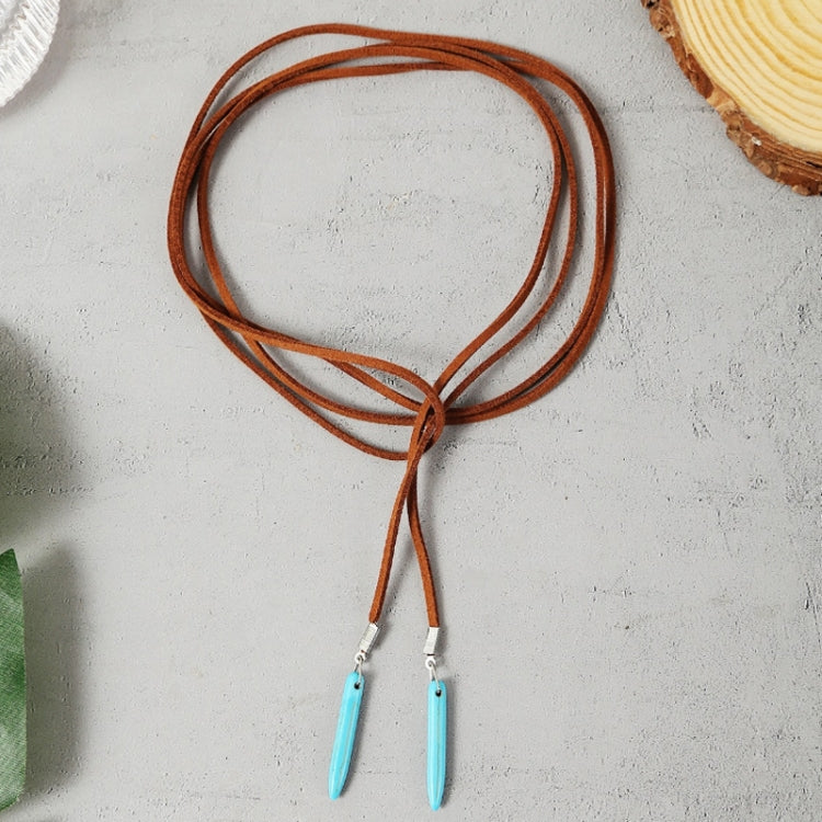 Bohemian Turquoise Natural Stone Sweater Vintage Pendant, Model:, Necklace Ear Ring Set, Two-pointed Necklace, N2111-11 Earrings Accessories, N211-12 Leaf Neck Chain, N2111-13 Three Stones, N2111-14 Eight Stones, Leather Bracelet                       ...
