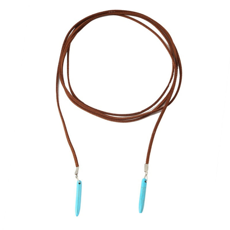 Bohemian Turquoise Natural Stone Sweater Vintage Pendant, Model:, Necklace Ear Ring Set, Two-pointed Necklace, N2111-11 Earrings Accessories, N211-12 Leaf Neck Chain, N2111-13 Three Stones, N2111-14 Eight Stones, Leather Bracelet                       ...