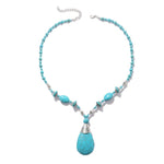 Bohemian Turquoise Natural Stone Sweater Vintage Pendant, Model:, Necklace Ear Ring Set, Two-pointed Necklace, N2111-11 Earrings Accessories, N211-12 Leaf Neck Chain, N2111-13 Three Stones, N2111-14 Eight Stones, Leather Bracelet                       ...