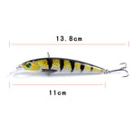 LB106 11cm/11.5g Lure Painted Bionic Fishing Bait Plastic Hard Bait, 1, 2, 3, 4, 5, 6, 7, 9, 10, 11, 12, 13, 14, 15, 16, 17, 18
