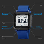 SKMEI 1894 Square Sports Waterproof Student Simple Multifunctional Luminous Watch, 1894