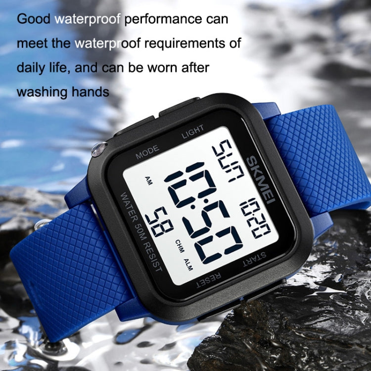 SKMEI 1894 Square Sports Waterproof Student Simple Multifunctional Luminous Watch, 1894