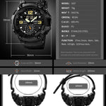 SKMEI 1637 Sports Digital Display Outdoor Shockproof Plastic Large Dial Men Watch, Army Green, Blue Camouflage, Army Green Camouflage, Gray Black
