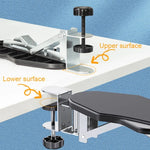 Punch-free Computer Desk Sponge Pad Hand Bracket Multifunctional Desk Elbow Rest, Basic, Folding, Folding Rotating