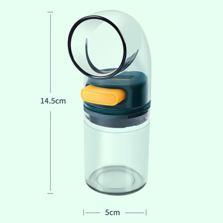 Home Kitchen Quantitative Salt Control Seasoning Jar, 1pcs Blue, 2pcs Blue With Base