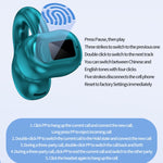 M10 IPX5 Waterproof Ear Clip Bluetooth Earphones, Style:, M10 Single Black, M10 Single White, M10 Single Pink, M10 Single Skin Color, M10 Single Green, M10 Doble Pink, M10 Doble Green, M10 Doble Skin Color, M10 Doble Black, M10 Doble White