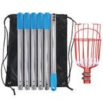 Stainless Steel Aerial Fruit Picker Fruit Picking Tools, With Rod 4 Sections 1.6m, With Rod 6 Sections 2.4m, With Rod 9 Sections 3.6m, With Rod 10 Sections 4m