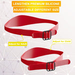 GO042 Adjustable Haircut Trimmer Ruler Neck Hair Trimmer Strap Shaving Styling Template, Adjustable (Red), Adjustable (Black), Adjustable (Blue)