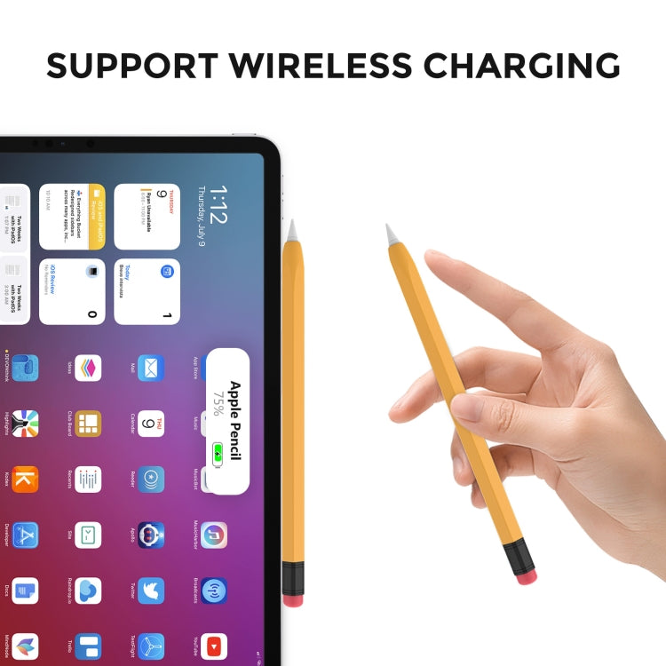 AhaStyle PT180-2 Silicone Protective Case Anti-Slip And Anti-Drop Capacitive Pen Case, For Apple Pencil 2, For Apple Pencil 1