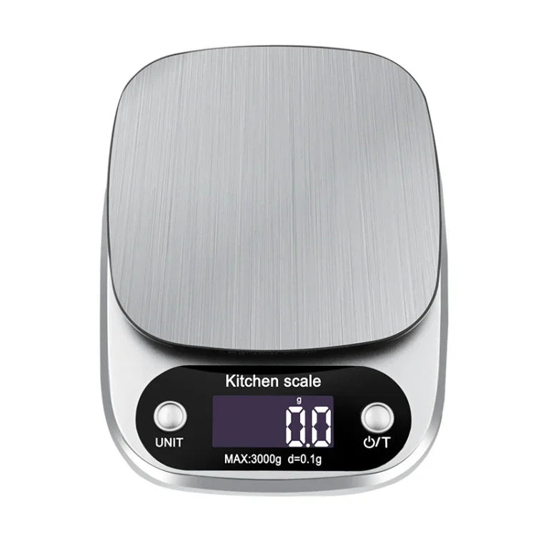 Small Multifunctional Kitchen High Precision Electronic Scale LCD Digital Display Food Scale, 3kg/ 0.1g, 5kg/ 0.1g, 10kg/ 1g