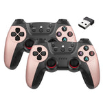 KM-029   2.4G One for Two Doubles Wireless Controller Support PC / Linux / Android / TVbox, KM-029 (Cangling Green), KM-029 (Vitality Orange), KM-029 (Rose Pink), KM-029 (Lemon Yellow), KM-029 (Mountain Blue), KM-029 (Battle Gray), KM-029 (Elegant Silv...