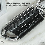 2 in 1 Massage Air Cushion Comb Mirror Integrated Comb Portable Folding Comb, Comb Mirror