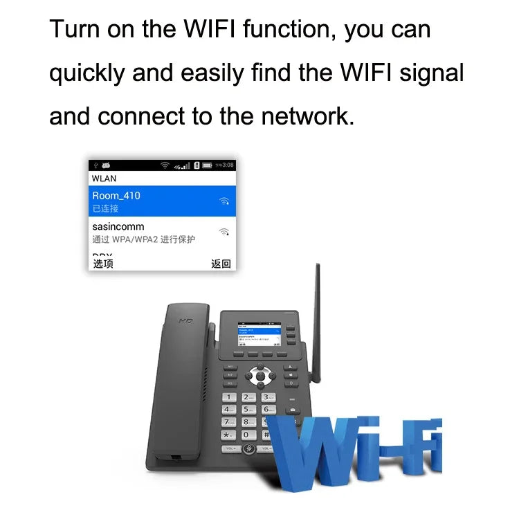 S01 Smart VOIP Network Phone 4G Full Netcom SIP Audio ConferenceBusiness Office Wireless Fixed Landline, S01