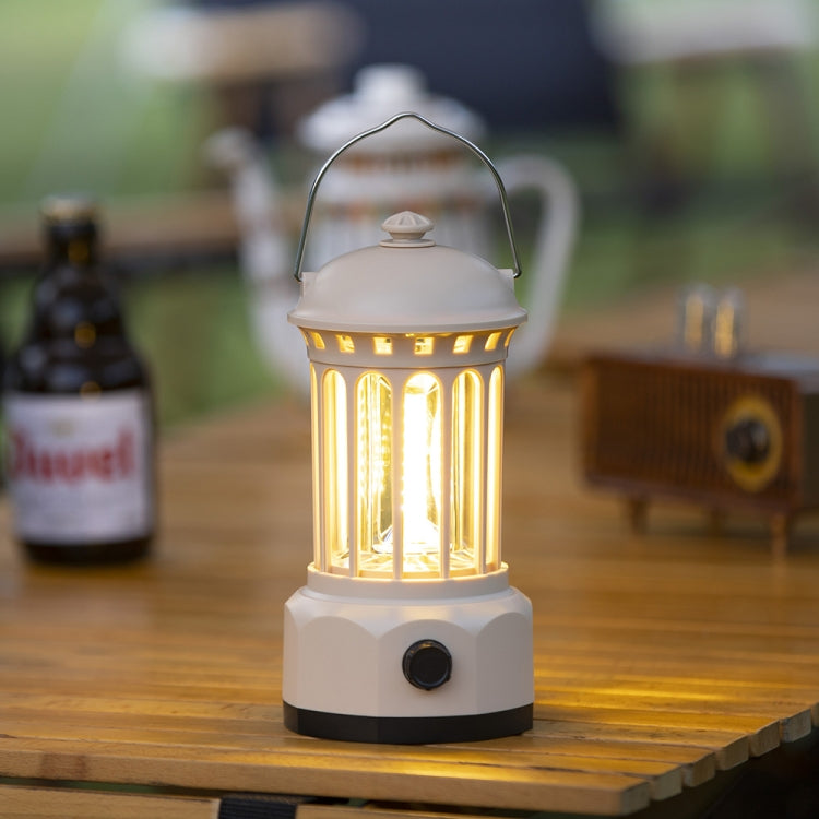 Battery Model COB Portable Outdoor Camping Lamp Atmosphere Tent Lamp Retro Lamp, Battery Small Green, Battery Small Black, Battery Small Beige, Battery Small Red, Battery Large Black, Battery Large Beige, Battery Large Green, Battery Large Red