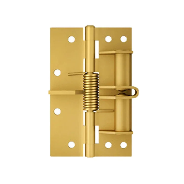 4 Inch Multifunctional Door Closer Automatic Door Closing Hinge, Color Steel Silver, Black, Color Steel Gold