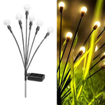2sets Solar Firefly Lights Christmas Outdoor Garden Waterproof Lawn Lights, 6 Head Warm Light, 6 Head Color Light, 8 Head Warm Light, 8 Head Color Light, 10 Head Warm Light, 10 Head Color Light