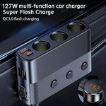 Car Cigarette Lighter USB3.0/PD Interface 127W Car Charger