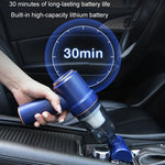 Wireless Car High Power Charging Mini Car Vacuum Cleaner, Upgraded Black USB Cable, Upgraded White USB Cable, Black Type-C+Charging Base
