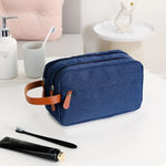 Men Double-layer Travel Toiletry Bag Travel Accessories Portable Moisture-proof Bag
