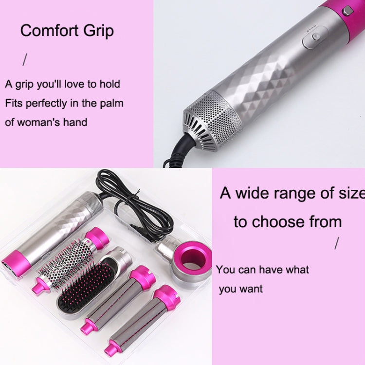 5 In 1 Hot Air Comb Automatic Curling Iron Curling & Straightening Hair Styling Comb Hair Dryer, EU Plug, UK Plug, US Plug