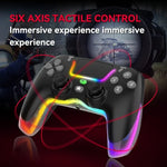 For PS4 Dazzle Color Light Wireless Bluetooth Grip