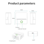X6 200DPI Student Homework Printer Bluetooth Inkless Pocket Printer, Pink Printer Paper x1, White Printing Paper x1, Pink Printing Paper x5, White Printing Paper x5, Pink Sicker x5, White Sticker x5, Pink 5 Printer Paper+5 Stickers                     ...