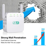 2.4G 300M Wi-Fi Amplifier Long Range WiFi Repeater Wireless Signal Booster, US Plug White, EU Plug White, UK Plug White, US Plug Black, EU Plug Black, UK Plug Black