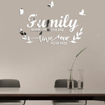 Acrylic Familylove Stereoscopic Mirror Wall Stickers Home Self-Adhesive Decorative Soft Mirror, Familylove