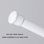Baking Paint No Punch Curtain Telescopic Rod Hooks Support Bracket, 55cm-90cm