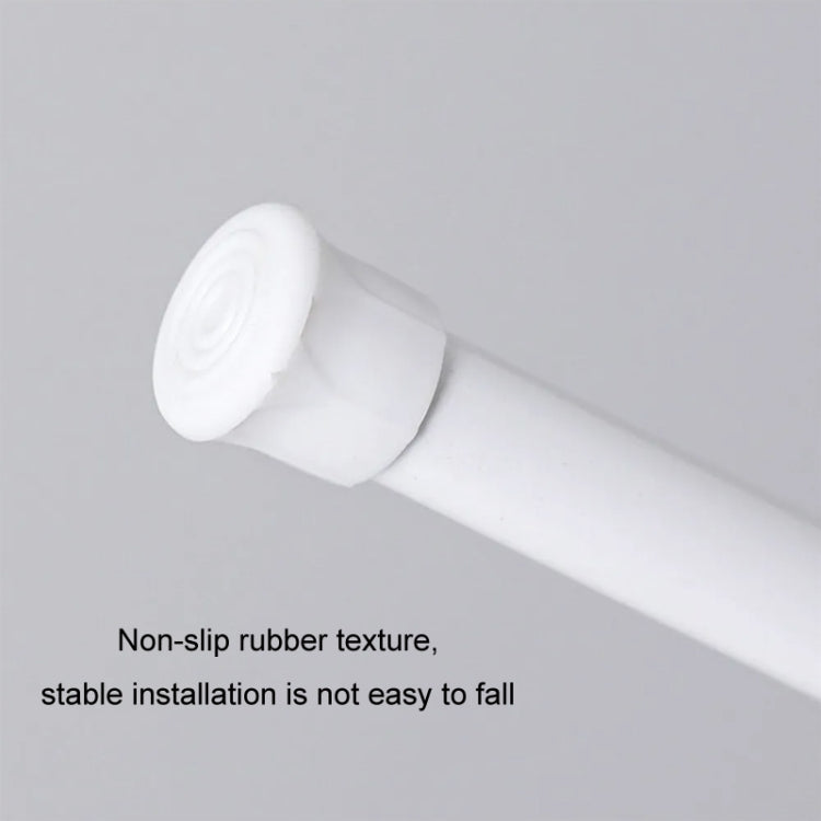 Baking Paint No Punch Curtain Telescopic Rod Hooks Support Bracket, 55cm-90cm