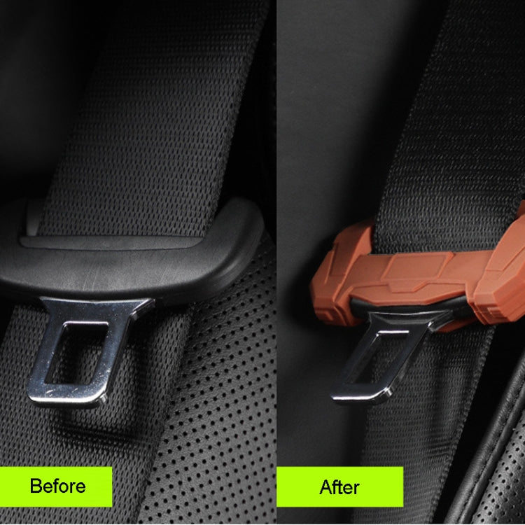 Car Seatbelt Buckle Protective Cover Anti Scratch Silicone Protector For Safety Belt Plugs, Large, Small