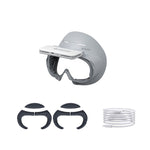 For PICO 4 Hibloks VR Glasses Face Cushion Protector Pad With Fan, 1pc PU Cotton, 2pcs PU Cotton, 1pc Ice Silk, 2pcs Ice Silk