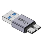 Micro B Male Adapter USB Link HDD Enclosure Interface Converter, USB Female Transfer, Type-C Female Transfer, USB Male Transfer, Type-C Male Transfer