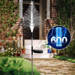 Christmas Tree Solar Light Outdoor Atmosphere Lighting Outdoor Waterproof Glowing Festival Decorative Lamp, Star Moon Transparent