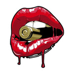 Lip Car Stickers Body Bumper Scratch Stickers, 13x11cm, 20x19cm