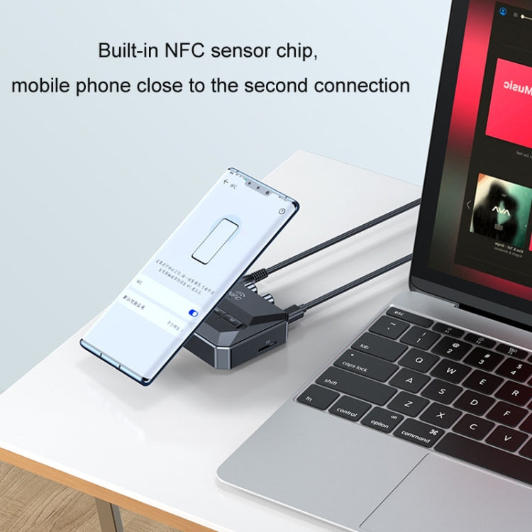 Bluetooth 5.3 Receiver NFC Function Stereo Amplifier To Wireless Adapter, T59