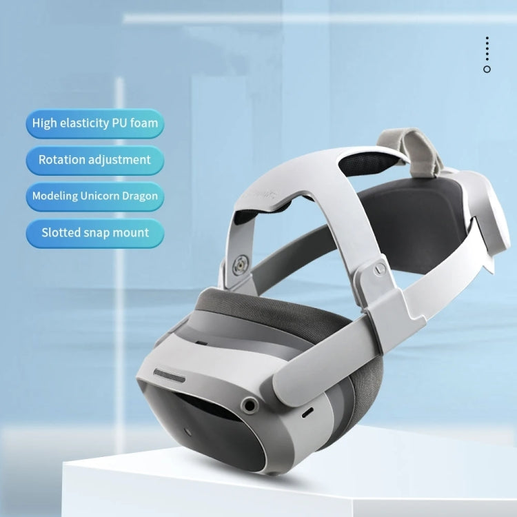 For PICO 4 Hibloks Pressure-free Headband High Elastic PU Headstrap VR Accessories