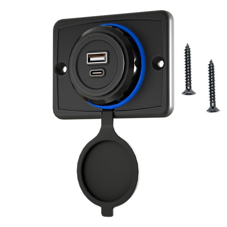 Car Ship Modified Waterproof USB Socket Charger, UCC-350 AC3.1A Total 3.1A 15.5W