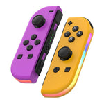 JOY-02 Gaming Left And Right Handle With RGB Lights Body Feel Bluetooth Gamepad For Switch / Switch OLED / Switch Pro / Switch Lite / Switch Joycon, Blue Red, Green Blue, White, Gray, Pink Green, Orange Purple, Light Pink Light Green