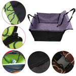 Car Single Seat Waterproof Pet Seat Protective Pad, Orange Cloud, Purple Cloud, Green Cloud