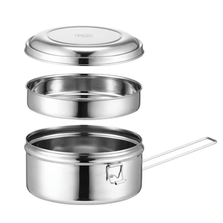 304 Stainless Steel Round Lunch Box, 14cm Single Layer, 16cm Single Layer, 16cm Double Layer