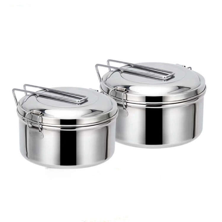 304 Stainless Steel Round Lunch Box, 14cm Single Layer, 16cm Single Layer, 16cm Double Layer