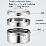 304 Stainless Steel Round Lunch Box, 14cm Single Layer, 16cm Single Layer, 16cm Double Layer