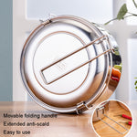 304 Stainless Steel Round Lunch Box, 14cm Single Layer, 16cm Single Layer, 16cm Double Layer