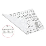 Silicone Manicure Pads Palette Practice Table Mats, 40x30x0.06cm