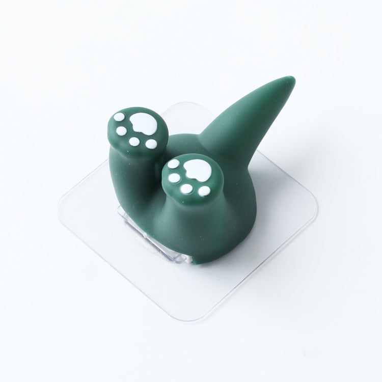 Cartoon Animal Punch-free Hook Traceless Plug Holder Bathroom Cute Toothbrush Hanger, Dinosaur Tail, Cat Tail, Lattice Tail, Corgi Tail, Duck Tail