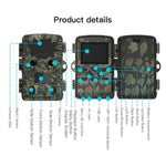 H8201 4K Dual Lens Infrared Camera 32MP HD Night Vision Monitoring Animal Field Outdoor Camera, H8201